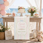 Personalized Baby Shower Sweet Treats Table Runner – product photo 5