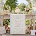 Personalized Baby Shower Sweet Treats Table Runner, Custom Party Decor - product image 1