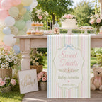 Personalized Baby Shower Sweet Treats Table Runner – product photo 9