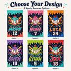 Personalized Baseball Ice Cream Beach Towel – product photo 2