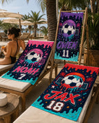 Personalized Soccer Beach Towel – product photo 8
