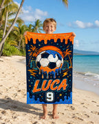 Personalized Soccer Beach Towel – product photo 10