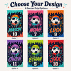 Personalized Soccer Beach Towel – product photo 2