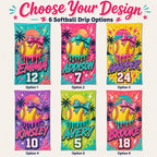 Personalized Softball Beach Towel – product photo 2