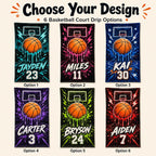 Personalized Basketball Beach Towel – product photo 2