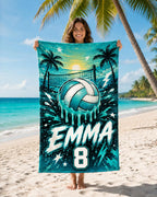 Personalized Volleyball Beach Towel – product photo 5