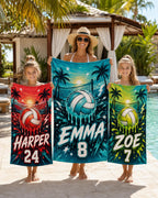 Personalized Volleyball Beach Towel – product photo 7