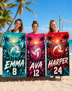 Personalized Volleyball Beach Towel – product photo 8