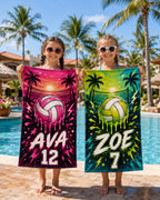 Personalized Volleyball Beach Towel – product photo 9