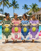 Personalized Tennis Beach Towel – product photo 8