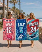 Personalized Beach Towel, Custom Name Pool Towel – product photo 5