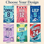 Personalized Beach Towel, Custom Name Pool Towel – product photo 2