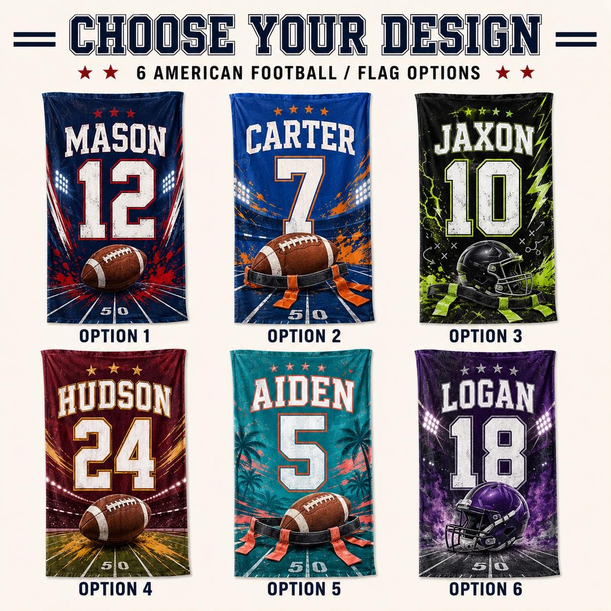 Personalized Football Jersey Beach Towel – Custom Name Pool Towel, Quick-Dry Plush - product image 2
