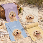 Personalized Dog Beach Towel – Custom Name Pool Towel – product photo 8
