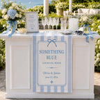 Something Blue Wedding Bar Runner – main product view