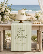 Personalized Wedding Dessert Table Runner – product photo 5