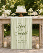 Personalized Wedding Dessert Table Runner – product photo 6