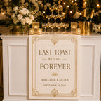 Personalized Wedding Bar Sign, Satin Cocktail Banner – product photo 4