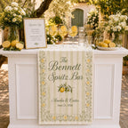 Personalized Lemon Spritz Bar Wedding Fabric Banner – product photo 8