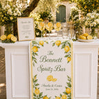 Personalized Lemon Spritz Bar Wedding Fabric Banner – product photo 7