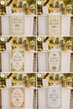 Personalized Lemon Spritz Bar Wedding Fabric Banner – product photo 2