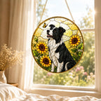 Custom Dog Photo Stained Glass Suncatcher – product photo 6
