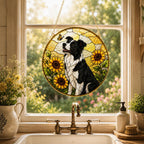 Custom Dog Photo Stained Glass Suncatcher – product photo 7