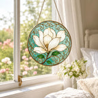 Daisy Glass Suncatcher, Radiant Flower Window Hanging – product photo 10