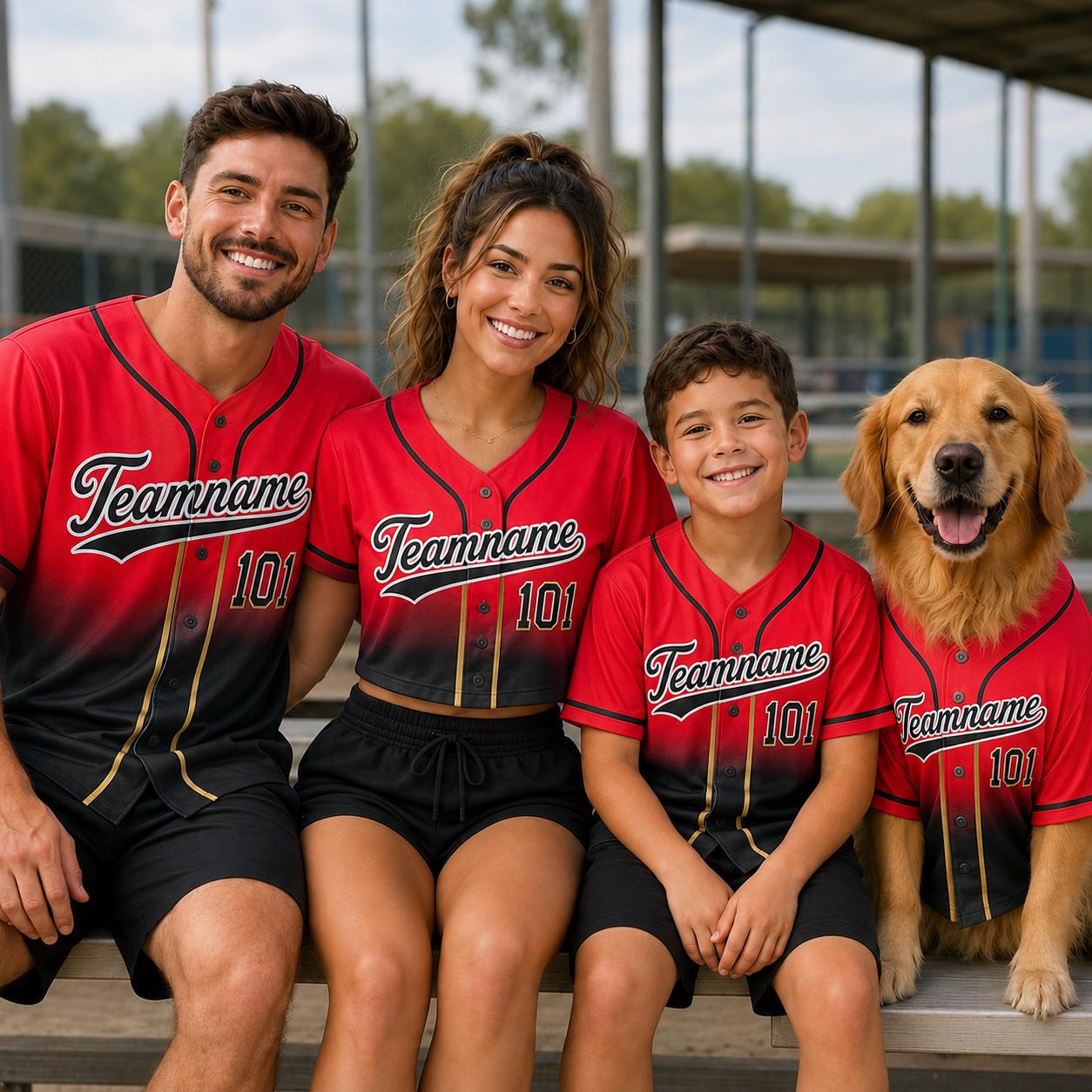 Custom Baseball Jersey, Personalized Team Name Shirt, Gradient Sports Outfit, Family Game Day Apparel - product image 10