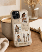 Personalized Family Photo Phone Case, Custom Photo Collage Case, Summer Memories Gift For Mom