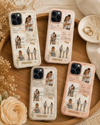 Personalized Family Photo Phone Case, Custom Photo Collage Case, Summer Memories Gift For Mom