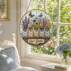 Personalized Grandma’s Garden Stained Glass Suncatcher – product photo 6