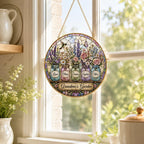 Personalized Grandma’s Garden Stained Glass Suncatcher – product photo 9