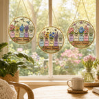 Personalized Mom’s Garden Stained Glass Suncatcher – product photo 8