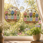 Personalized Mom’s Garden Stained Glass Suncatcher – product photo 7