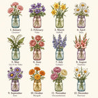 Personalized Grandma’s Garden Stained Glass Suncatcher – product photo 2