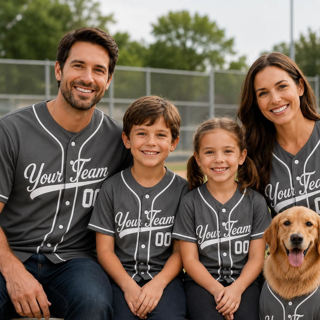 Custom Baseball Jersey Shirt, Personalized Team Name, Matching Game Day Button Up - product image 6