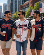 America Anniversary Baseball Jersey, Custom Patriotic USA Game Day Shirt – product photo 9