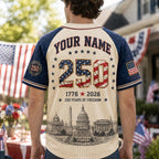 Custom Patriotic Baseball Jersey – product photo 8