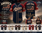 Custom Patriotic Baseball Jersey – product photo 2
