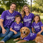 Custom Baseball Jersey, Personalized Team Name Shirt, Family Game Day Outfit – main product view