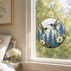Hummingbird Stained Glass Suncatcher – product photo 4