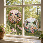 Hummingbird Stained Glass Suncatcher – product photo 7