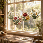 Birth Month Flower Stained Glass Suncatcher – product photo 7