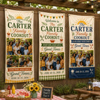 Family Cookout Banner, Personalized Photo Family Reunion Sign – product photo 7