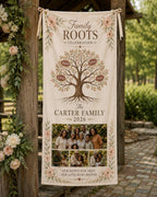 Family Roots Banner, Personalized Family Tree Photo Banner – product photo 9
