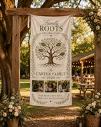 Family Roots Banner, Personalized Family Tree Photo Banner – product photo 10