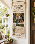 Welcome Home Family Banner, Personalized Photo Family Reunion Sign – product photo 4