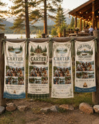 Family Weekend Banner, Personalized Photo Lake Trip Sign – product photo 9