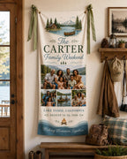 Family Weekend Banner, Personalized Photo Lake Trip Sign – main product view